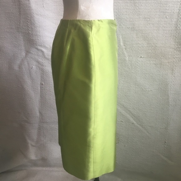 Dana Buchman 100% Raw Silk Pencil Midi Skirt - Picture 3 of 8